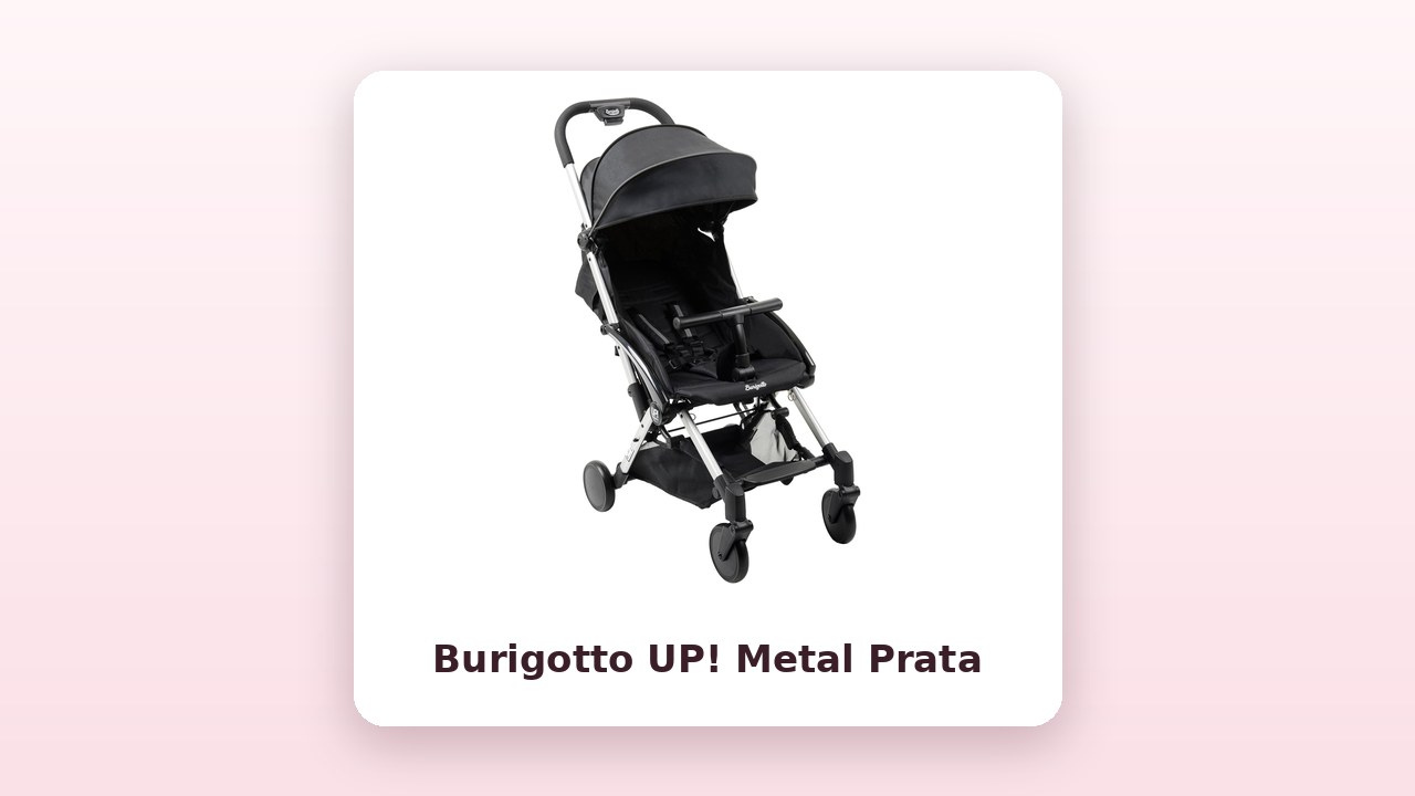 Foto oficial do carrinho Burigotto UP! Metal Prata