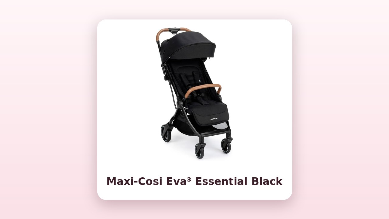 Foto oficial do carrinho Maxi-Cosi Eva³ Essential Black